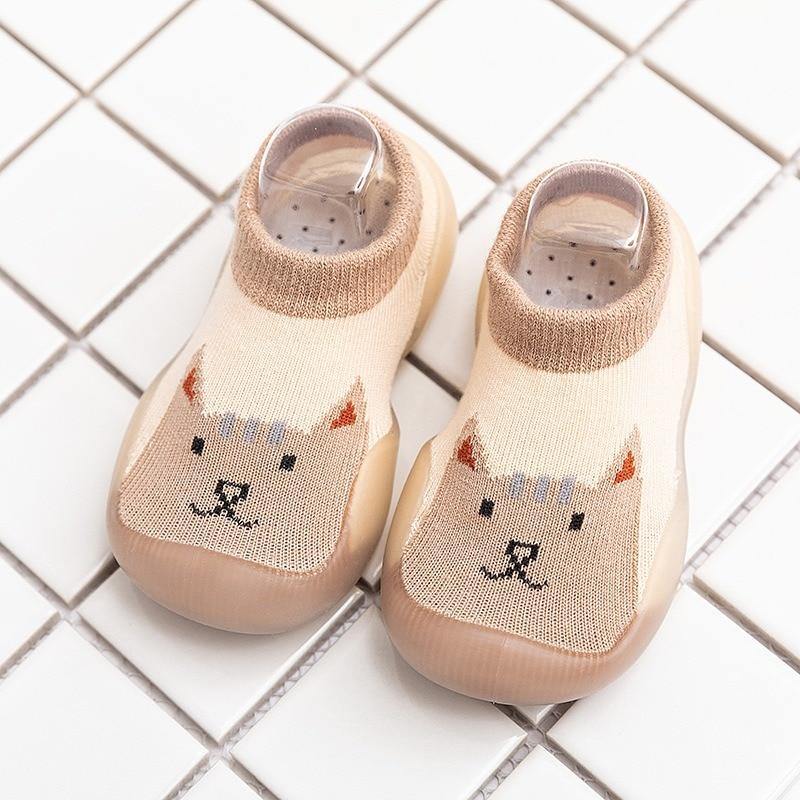 Children Anti-slip Shoes Newborn Baby Girl Cotton Non-slip Floor Socks Baby Boy Rubber Cartoon Indoor Socks Infant Shoes