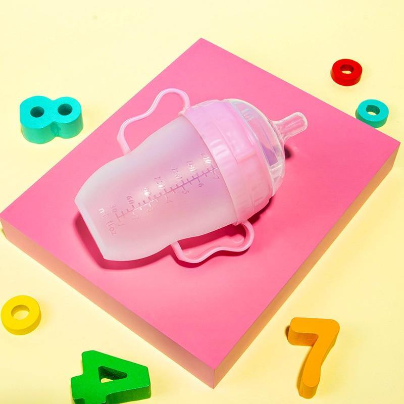 Silicone Baby Bottle Baby Milk Silicone Feeding Bottle Kids Drink Water Bottle Children Bottle For Kids