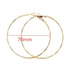 Big Circle Gold and Silver Luxury Woman 40mm 60mm 70mm 80mm Exaggerate Big Smooth Circle Hoop Earrings In Elegant Style