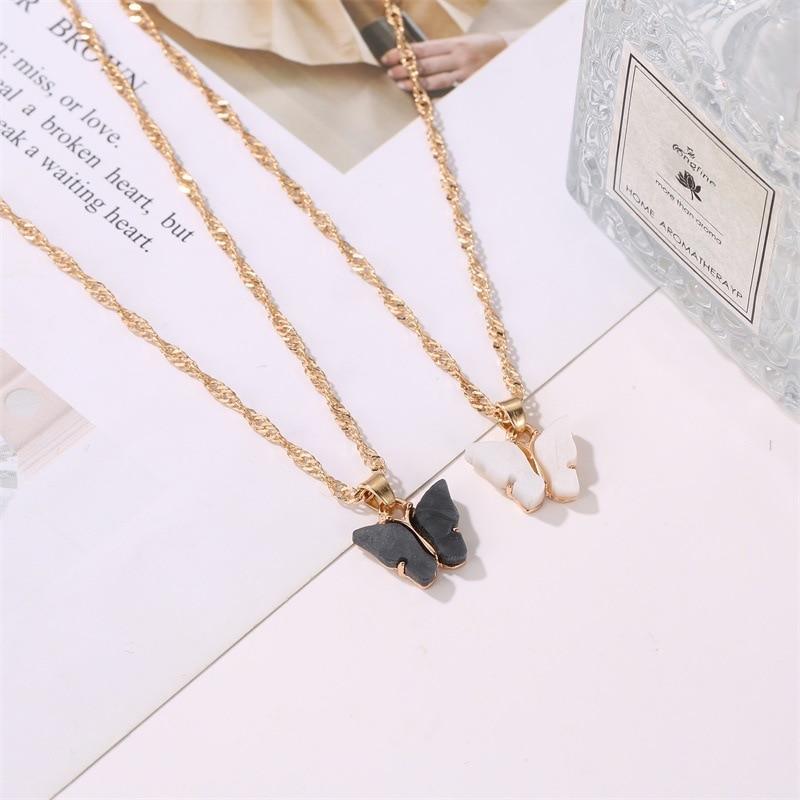 Butterfly Necklace and Earrings For Women With Long Wild Chain Earrings Luxury Jewelry Perfect Gift For Girls In Cool Style