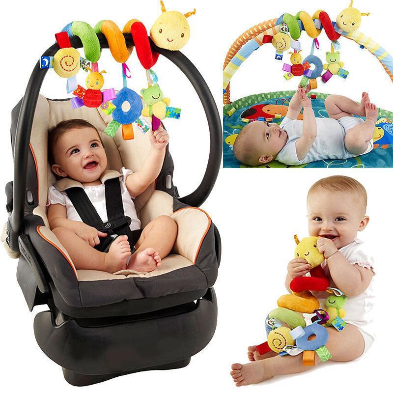 Cute Activity Spiral Crib Stroller Travel Hanging Toys Baby Rattles Toy Colorful For Kids and Baby