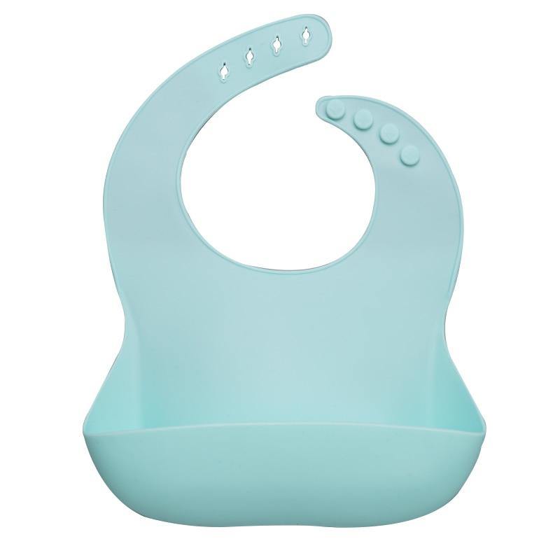 Silicon Breastplate Baby Bib Waterproof Solid Infant Bandana Bibs Newborn Feeding Burp Cloth Bib For Kids