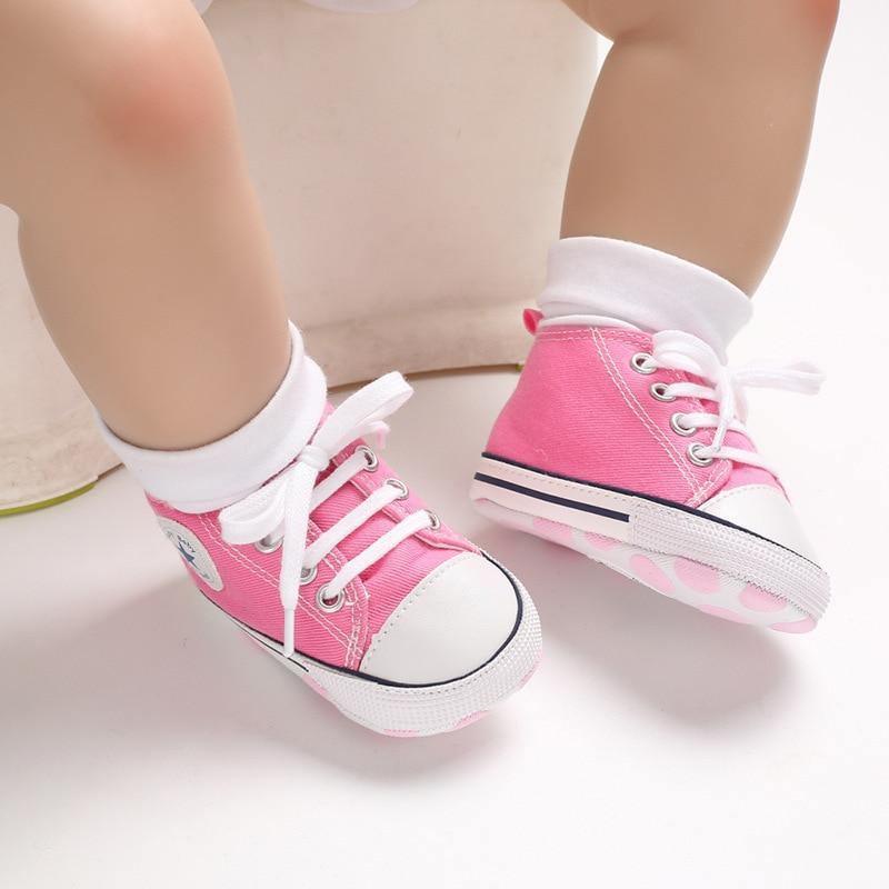 New Soft Baby Sneaker For Newborn Sport Shoes For Baby Boys Girls Infant Toddler Bottom Anti-slip First Walkers 0-18 M