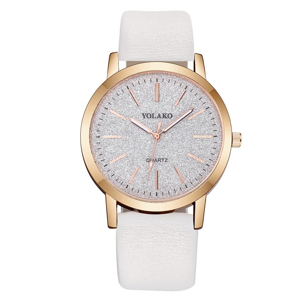 Sky watch women lady watch for woman Casual Quartz Leather Band Analog women clock luxury Wristwatch For Women and Girls