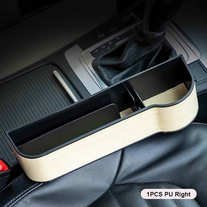 NEW Car Crevice Storage Box Seat Gap Pocket Catcher Organizer Universal Seat Organizer Card Phone Holder Pocket