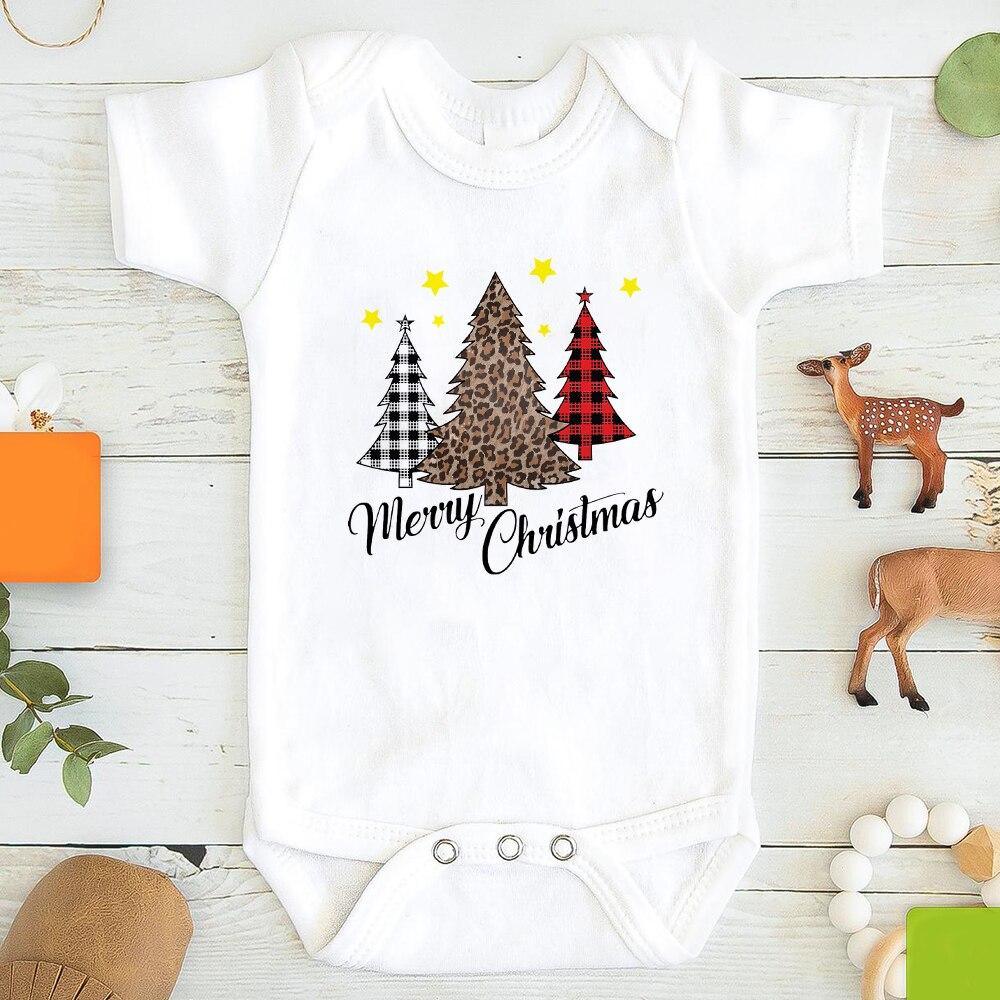 Baby Girl / boy Clothes Cute Dog Christmas Print  One-Pieces Bodysuit for Newborns Design