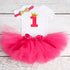 Modern New Baby Girls Outfits for 1st First Birthday Party Romper and Headband 3Pcs Suit For Girls