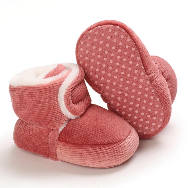 Newborn First Walkers Unisex Cozy Bootie Winter Warm Infant Toddler Crib Soft Autumn Shoes