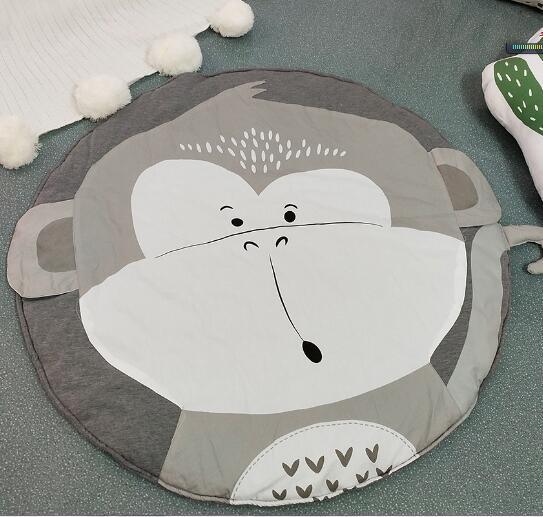 Creative Elephant Design Baby Play Mat  Round Carpet Cotton Animal Play Mat Newborn Infant Crawling Carpet For Baby Kids