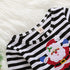 Baby Girls Christmas Santa Striped Print Dress+ Headband Princess Party Outfit Excellent Look