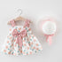 Modern Baby Newborn Toddler Girls Summer Tutu Dress With Printing Princess Dresses Sundress And Hat