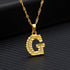 Modern NEW Luxury Shiny Tiny Gold Initial Letter Necklace For Women and Man In Jewelry Hip Hop Retro Design