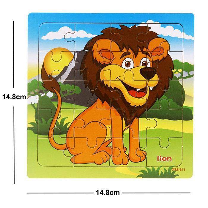 38 Style Cartoon Wooden Puzzle Children Animal/ Vehicle Toy For  2-6 Year Baby Early Educational Toys for Kids