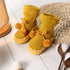 Warm Baby Shoes Newborn Autumn Winter Children Anti Slip Soft Solid Thicken Comfortable Butterfly Knot Shoes For Boys And Girls