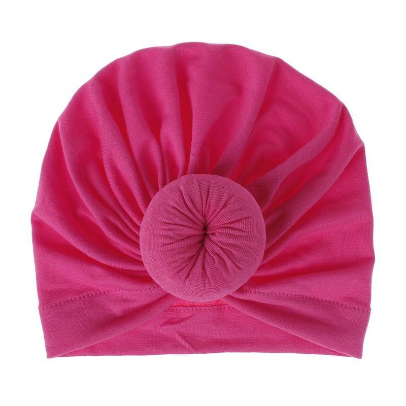 Trend New Mother & Baby Hat Soft Cotton Turban Hat Baby Elastic Toddler Infant Cap For Girls and Women