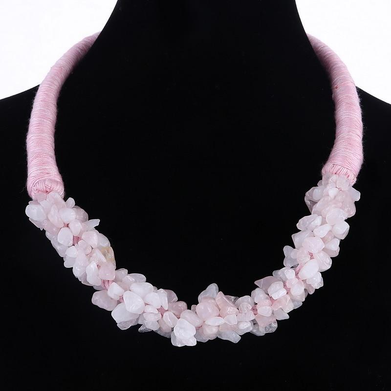 Handmade New Fashion Simulated Pearl Necklace for Women Flower Collars Trendy Necklaces & Pendants Statement Necklace Jewelry