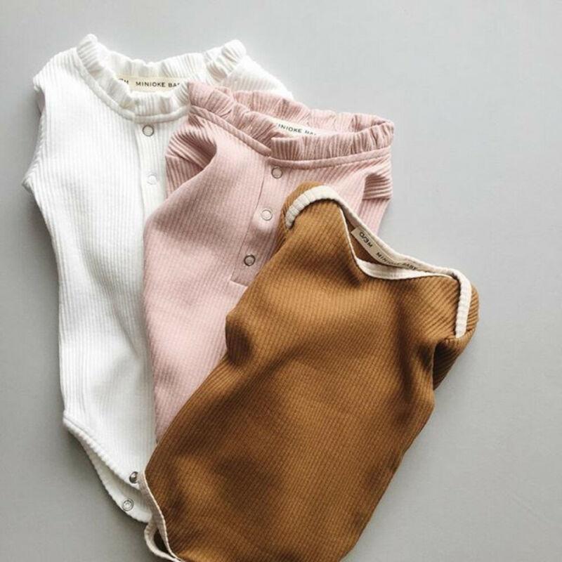 Fashion Newborn Baby Boy Girl Romper Jumpsuit Outfits Knitted Cotton Clothes For Babies In Classic Style