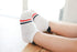 5 Pairs Cotton Mesh Cute Lovely Short Baby White Comfortable Sock With Red Heart For Girls And Boys