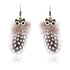 Handmade Modern Elegant Golden Silver Color Ethnic Acrylic Luxury Rainbow Beads Feather Drop Earrings for Women Boho Jewlery