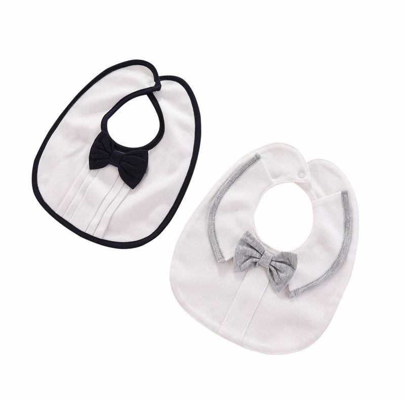 Modern Luxury Baby Bibs For Boys Cotton Newborn Bow Baby Girls Bibs Cute Boys Burp Cloth Infant Saliva Towels