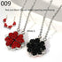 New Fashion Folding Four Clover Pendant Heart Necklaces Simple Flower Necklace for Women Birthday Jewelry