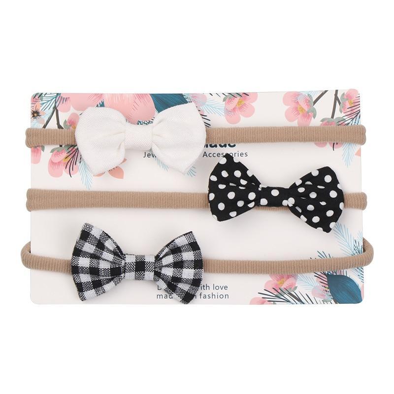 Baby Girls Headband Infant Elastic Headwear Kids Hair Accessories Bow Set For Baby Girls