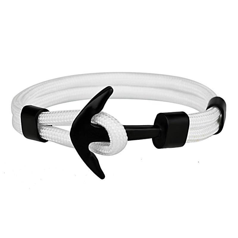 Couple Bracelets Fashion Alloy Anchor Bracelets Bangles braided Polyester Rope Bracelets For Women And Men Gifts