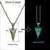 Epic Luminous Glowing Arrow Pendant Necklace Elegant Knight Spear Necklace Amazing Glow In The Dark Pike Necklace Luxury For Women Men Halloween Gift