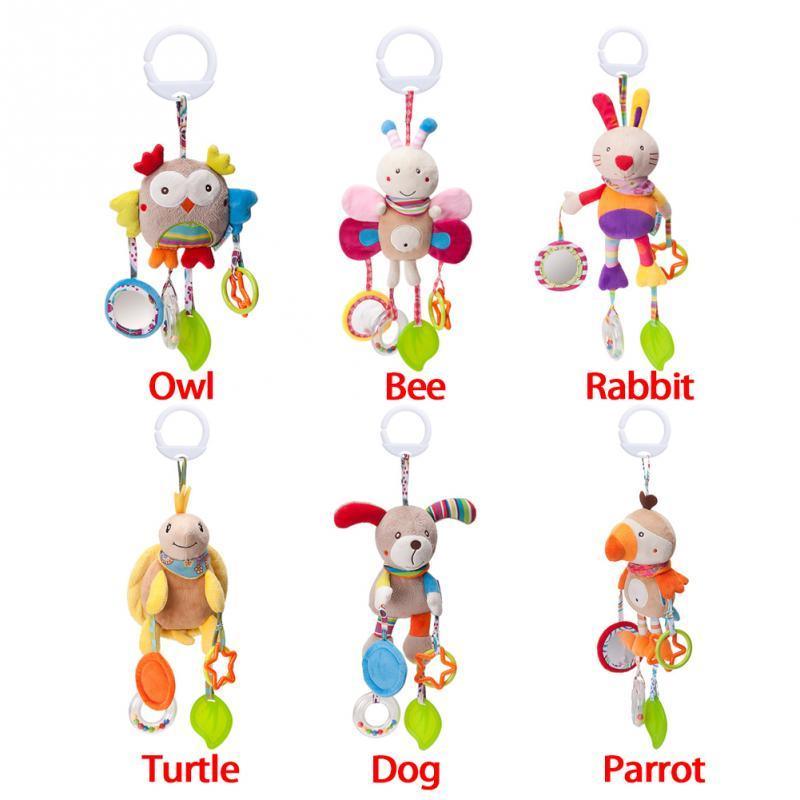 Baby Toys Bed Stroller Baby Mobile Hanging Rattles Newborn Plush Infant Toys for Baby Boys and Girls