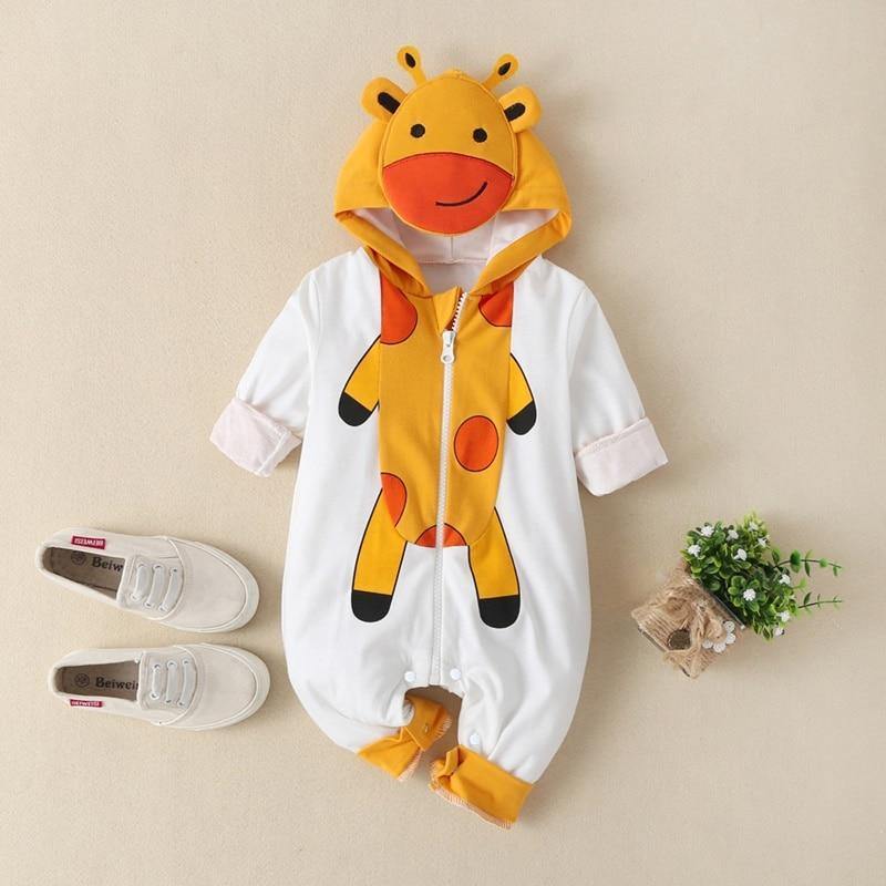 Luxury Modern Newborn Baby Boy/Girl Clothes Long Sleeve Hoddies Bear Zipper Baby Romper Clothes Autumn Winter Season For Kids and Baby