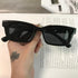 New Women Rectangle Vintage Sunglasses Brand Designer Retro Points Sunglasses Female Lady Eyeglass Cat Eye