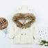 Warm Winter Luxury Newborn Baby Boy Girl Knitted Buttons Hooded Jacket Coat In Modern Design