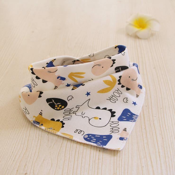 Baby Bibs Waterproof Triangle Cotton Cartoon Child Bibs Dribble Bibs Newborn Slabber Absorbent Cloth For Kids