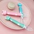 1pcs Baby Soft Silicone Spoon Candy Color Temperature Sensing Spoon Children Food Baby Feeding Tools For Eating