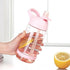 Portable Water Bottle With Straw Healthy Plastic Travel Drinkware Sports Shaker Drink Bottles For Kids