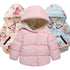 Designer Luxury Elegant New Winter Baby Outerwear Hooded Printed Cotton Padded Jacket and Coats For Babies and Girls Kids