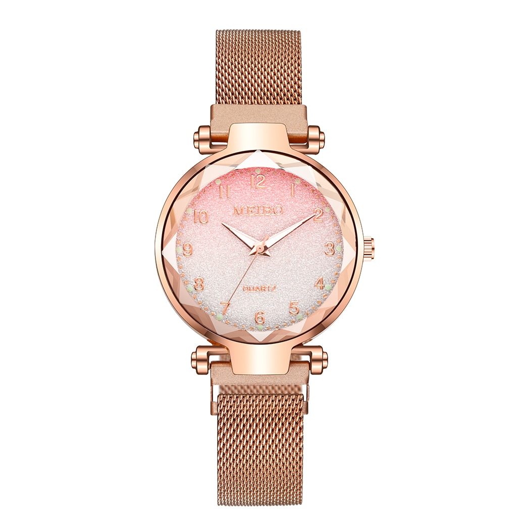 Hot Sale Women Magnet Buckle Gradient Color Watches Luxury Ladies Fashion Female Wristwatches For Gift Clock For Women and Girls