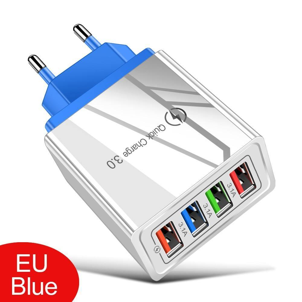 Portable USB Charger Quick Charge 3.0 4.0 QC3.0 Fast Charging Mobile Phone Accessories