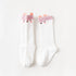 White Baby Sock Non Slip Cotton Long Socks Newborn Knee High Socks For Baby Girls Super Elastic Cute Design