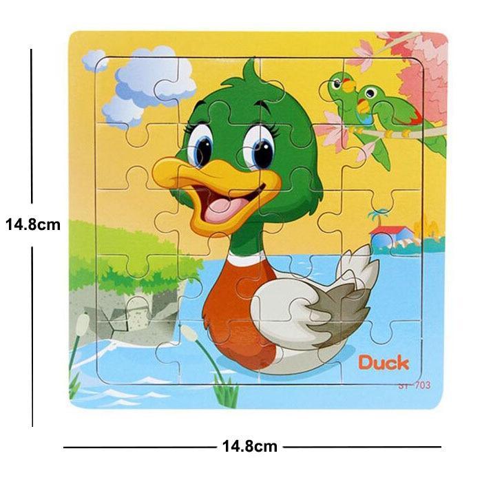 38 Style Cartoon Wooden Puzzle Children Animal/ Vehicle Toy For  2-6 Year Baby Early Educational Toys for Kids