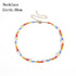 Bohemian Colorful Seed Bead Flower Choker Necklace Statement Short Collar  Chain Necklace for Women Jewelry