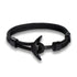 Stainless Steel Anchor Bracelets Luxury For Men Nautical Survival Rope Chain Paracord Bracelet Male Wrap Metal Sport Hooks