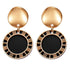 New Modern Korean Statement Round Luxury Earrings For Women Perfect Geometric Elegant Gold Shell Fluff Dangle Drop Earrings