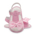 Baby Summer Newborn 0-18M Infant Baby Girls Boys Shoes Solid Non-slip Party Bow PU Leather Breathable Toddler Shoes