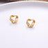 Modern Fashion Korean Luxury Metal Gold Color Stud Earring Elegant Simple Geometric Camber Circle Fine Knot Face Matte Irregular Ellipse Women Girl Jewelry