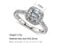 New Trendy Crystal Diamond Engagement Claws Design Rings For Women In AAA White Zircon Cubic Elegant Rings Female Wedding Jewerly Design