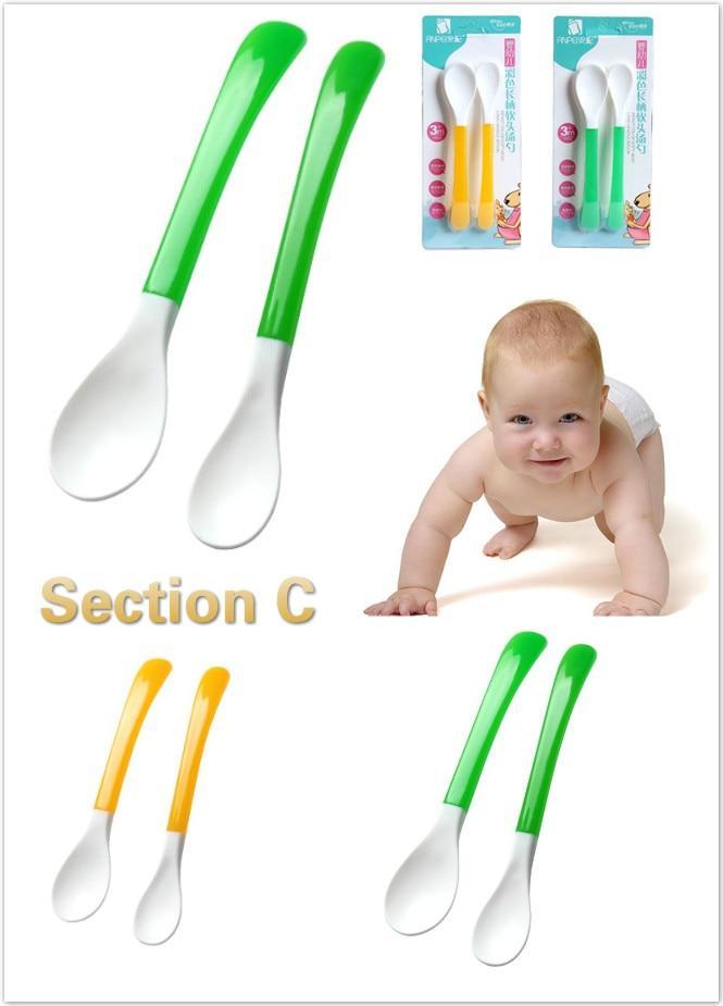 Baby Soft Silicone Spoon Infant Feeding Spoon Utensils Auxiliary Food Spoon Learn Eat Training Soft Spoon Children Tableware