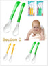 Baby Soft Silicone Spoon Infant Feeding Spoon Utensils Auxiliary Food Spoon Learn Eat Training Soft Spoon Children Tableware