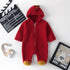 Luxury Modern Newborn Baby Boy/Girl Clothes Long Sleeve Hoddies Bear Zipper Baby Romper Clothes Autumn Winter Season For Kids and Baby