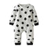 Fashion "It wasnt me " Baby Boy Girl Clothes Newborn Toddler Long-sleeved Dot jumpsuit Infant Clothing set Outfits